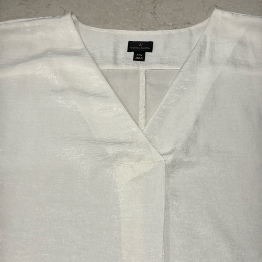 🧡 NWOT WORTHINGTON SHORT SLEEVE BLOUSE